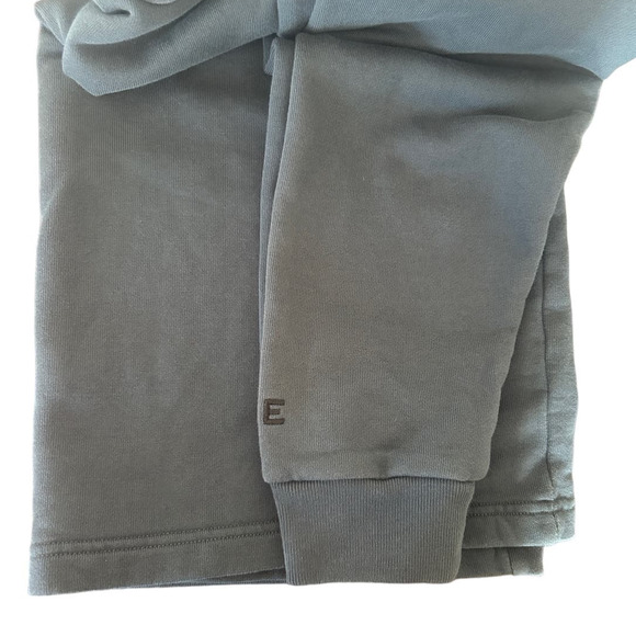 Everlane Men’s Blue Organic Cotton Quarter Zip Blue Sweatshirt/Sweater Size L - Picture 5 of 5